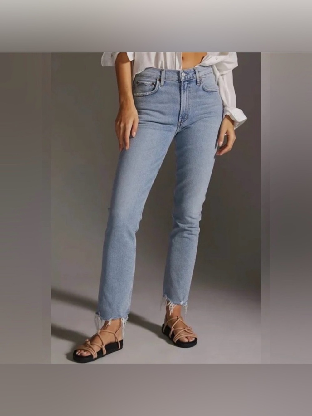 AGOLDE‎ Merrel Mid Rise Straight Jeans